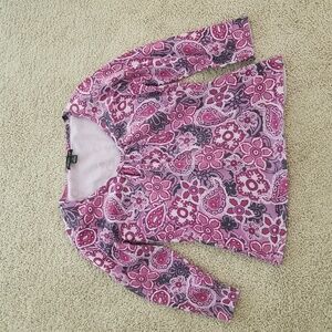 August Silk Medium Floral Sweater